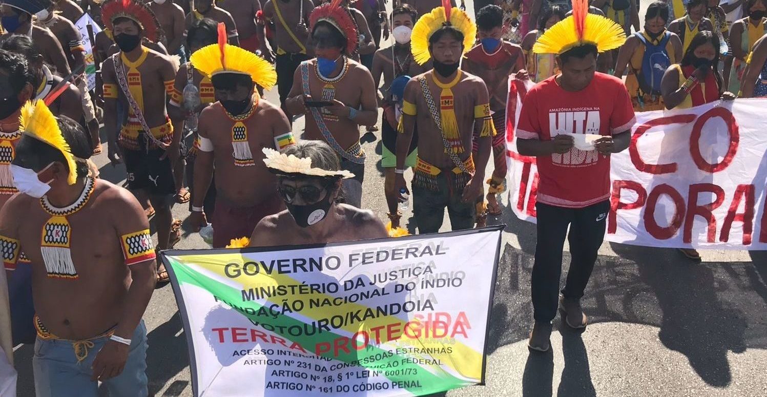 Mobilização leva a Brasília maior número de indígenas desde a Constituinte